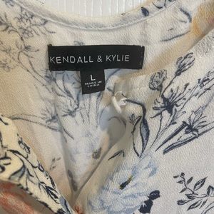 Kendall and Kylie Floral romper with lace detail